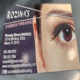  Rozina's Eyebrow Threading Beauty Direct, 13710 SW 56th St, Suite D 