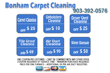  Bonham TX Carpet Cleaning 620 N Main St, Bonham, TX, 75418, USA 
