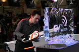 A live ice varving for the BVE 2015 exhibition, PSD Ice Art, Newchapel