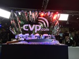 Branded live ice carving as part of the BVE 2015 show, PSD Ice Art, Newchapel