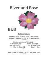 Pricelists of River and Rose B&B