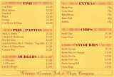 Pricelists of Doneagles Restaurant