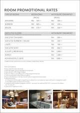 Pricelists of G Hotel Penang