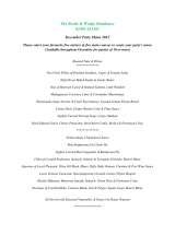 Pricelists of The Beetle & Wedge Boathouse Restaurant