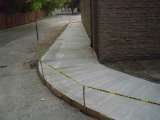 New finished sidewalk in Whitby Ontario