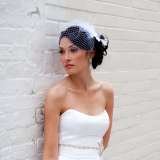 Bridal makeup and hair by Alisa Lyons with Bird cage veil Alisa Lyons makeup and hair 15 Aneta Circle 