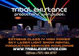 sky laser show rental civic event services by Tribal Existance Productions Worldwide