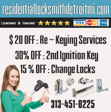 Pricelists of Residential Locksmith Detroit MI