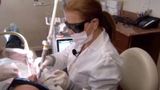 Cosmetic dentist Dr. Rozenberg performs Nightlase procedure in her office in NY 10065 Rozenberg Dental NYC 8 E 63rd St 