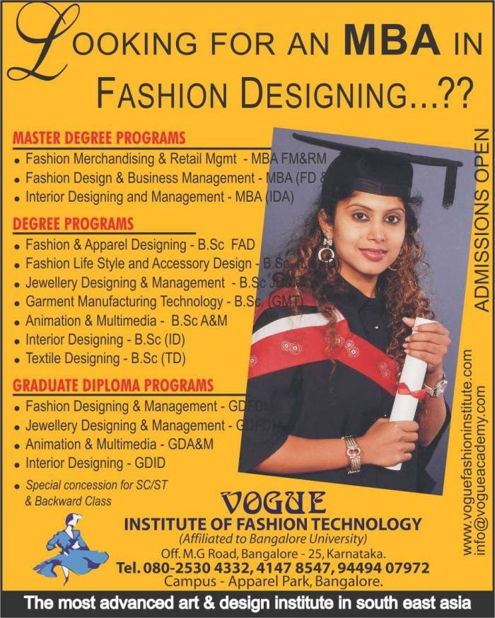  Profile Photos of Vogue Institute of Fashion Technology Football Stadium Complex, Diagonally opp Garuda mall, Off MG Rd, Ashok Nagar, - Photo 1 of 14