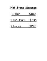 Menus & Prices, Massage Professionals of Jackson Hole, Jackson