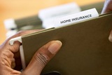 Home insurance text on file tab