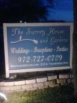 The Display Sign of The Surrey House in Mckinney, Texas Weddings with Class 4050 Fair Park Blvd 