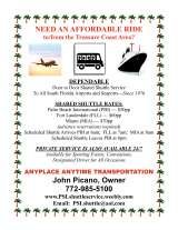 Menus & Prices, Anyplace Anytime Transportation, Port Saint Lucie