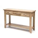 Solid Oak Console Tables from £184.99 - http://www.furnituretherapy.co.uk/collections/solid-oak-dining-room-furniture/products/oak-2-drawer-console-table