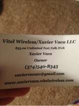 Pricelists of Vitel Wireless/Xavier Vaca LLC
