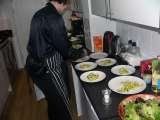 Plating up the starters Perfect Chef 4 U Flat 1, 1 St Georges Place 