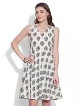 womens cotton printed dress