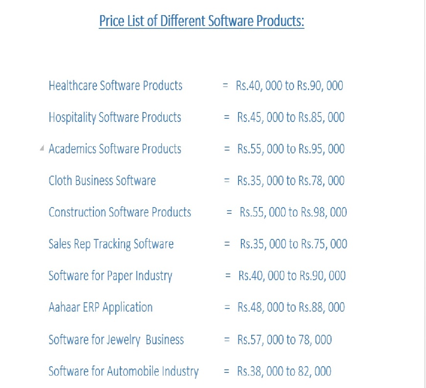  Pricelists of IT Services Provider 25/16 Karachi Khana, - Photo 1 of 1