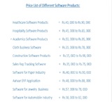 Pricelists of IT Services Provider