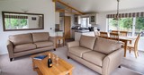Lounge area in one of the lodges, Bath Mill Lodge Retreat, Bath
