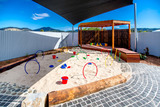 Petit childcare North Boambee Valley - Sandpit and Stage for Imaginative Play