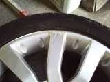 Alloy wheel scuff and scratch damage