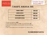 Pricelists of Hotel Amana Inn