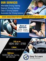 Professional driving school in Surrey | Easy To Learn Driving School, Surrey