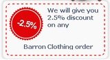 Pricelists of Barron Clothing @ 1st Corporate Clothing