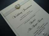 Classic Flat Back style Wedding invitation I Do designs Ltd 61 Nursery Road 