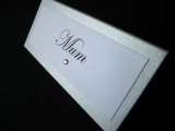 Classic Silver & White placecards I Do designs Ltd 61 Nursery Road 