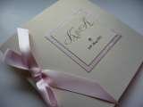 Ivory & Pink Wedding invitation I Do designs Ltd 61 Nursery Road 