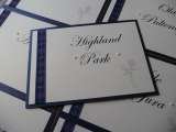 Table Names with an English Rose & Scottish Thistle design I Do designs Ltd 61 Nursery Road 