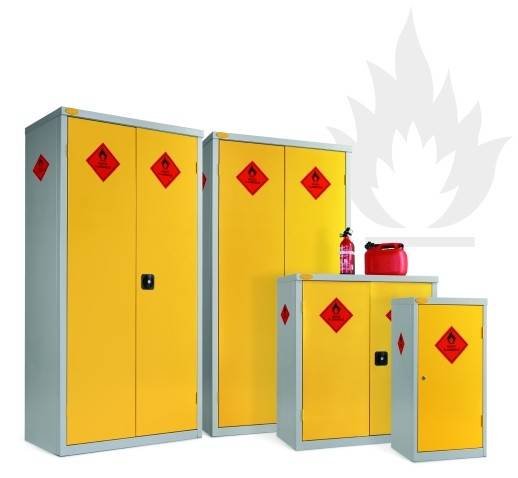 Yellow hazardous storage cabinets PROBE products of Storage Design Limited Primrose Hill - Photo 25 of 36
