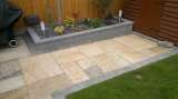 Walling and patio slabs