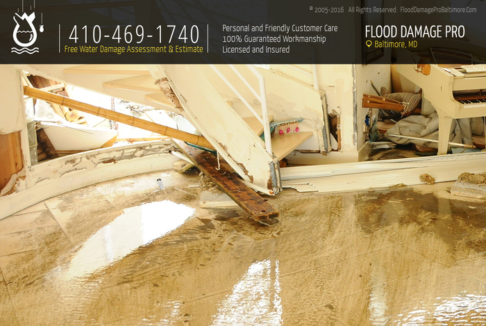 Personal Clean up and restoration service,  Friendly Customer Care100% Guaranteed Workmanship Licensed, Bonded, and Insured New Album of Flood Damage Pro of Baltimore 101 W 22nd St - Photo 2 of 4