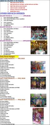 Menus & Prices, Catering in Cavite  (Dapsy Catering and Party Needs Services), Paliparan1, Dasmarinas