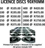 Pricelists of L&A Numberplates & Signs