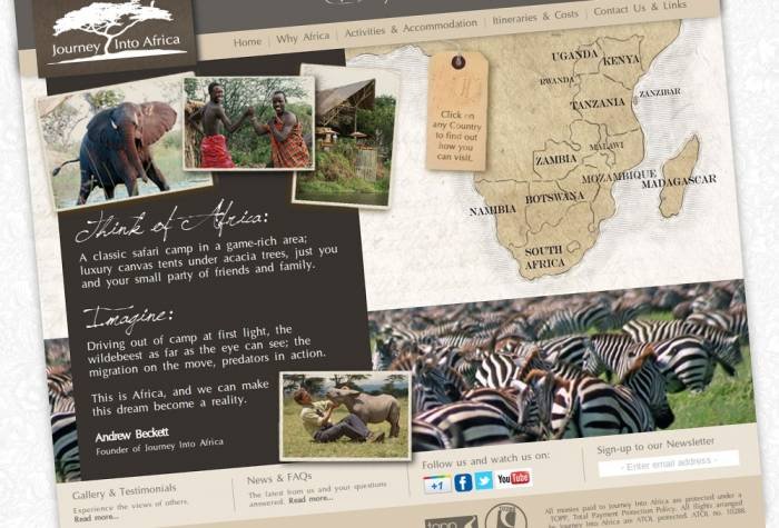 Journey Into Africa website design Profile Photos of Alpha Design & Marketing LTD 24/25 Chester Street - Photo 5 of 7