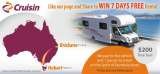 Get a chance to win a free travel in Tasmania! just like our facebook page @ https://www.facebook.com/cruisinmotorhomerentals, competition will be drawn on Monday August 19,2013.