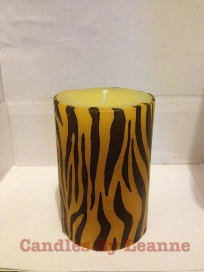 Tiger print pillar candle Profile Photos of Candles By Leanne Pendilly Avenue - Photo 6 of 7