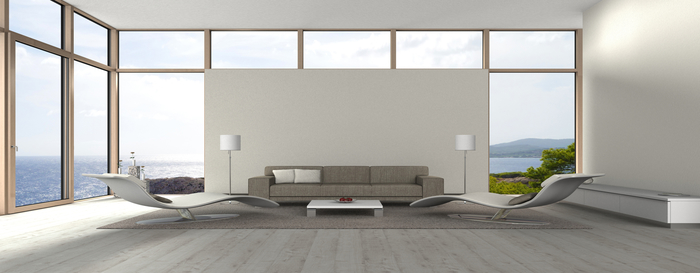 fictitious 3D rendering of a modern living room with a view to the sea Profile Photos of South Coast Prestige Properties 9/69 Shoalhaven Street - Photo 2 of 2