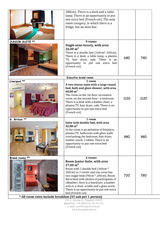 Pricelists of art-hotel Liverpool
