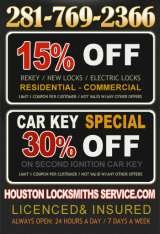 Pricelists of 24 Hour Locksmith Service in Tomball