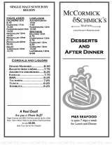 Pricelists of McCormick & Schmick's Seafood Restaurant