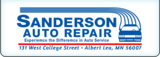 Sanderson Auto Repair, Albert Lea