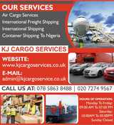 KJ Cargo Services |Air Cargo Services London, LONDON