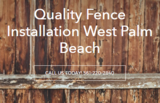 Fence Builders West Palm Beach, West Palm Beach
