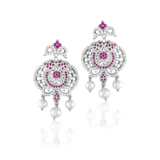 Silver Earrings of Tiara Fashion Jewellery